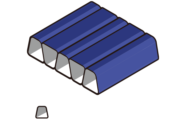 台形ボックスキルト構造